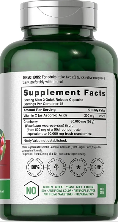 Suplemento Arándano 30000mg + C 3